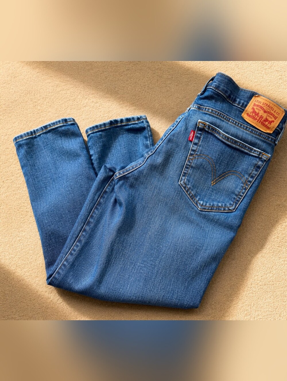 Levi's Blue Classic Straight-Leg Jeans